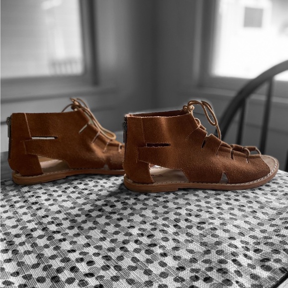 Kelsi Dagger Brooklyn sandal, brown suede, worn once, size 7 - Picture 3 of 3